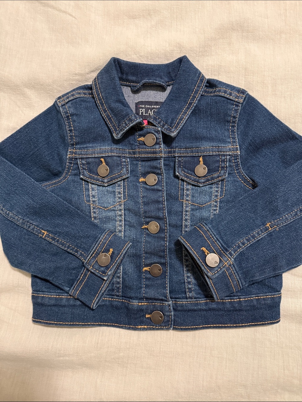 2T Toddle Girl The Children's Place Dark Blue Denim Jacket